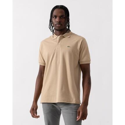 Lacoste Modèle L1212 Short Sleeved Ribbed Collar S Couleur Noir