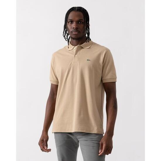 Lacoste Modèle L1212 Short Sleeved Ribbed Collar S Couleur Marron