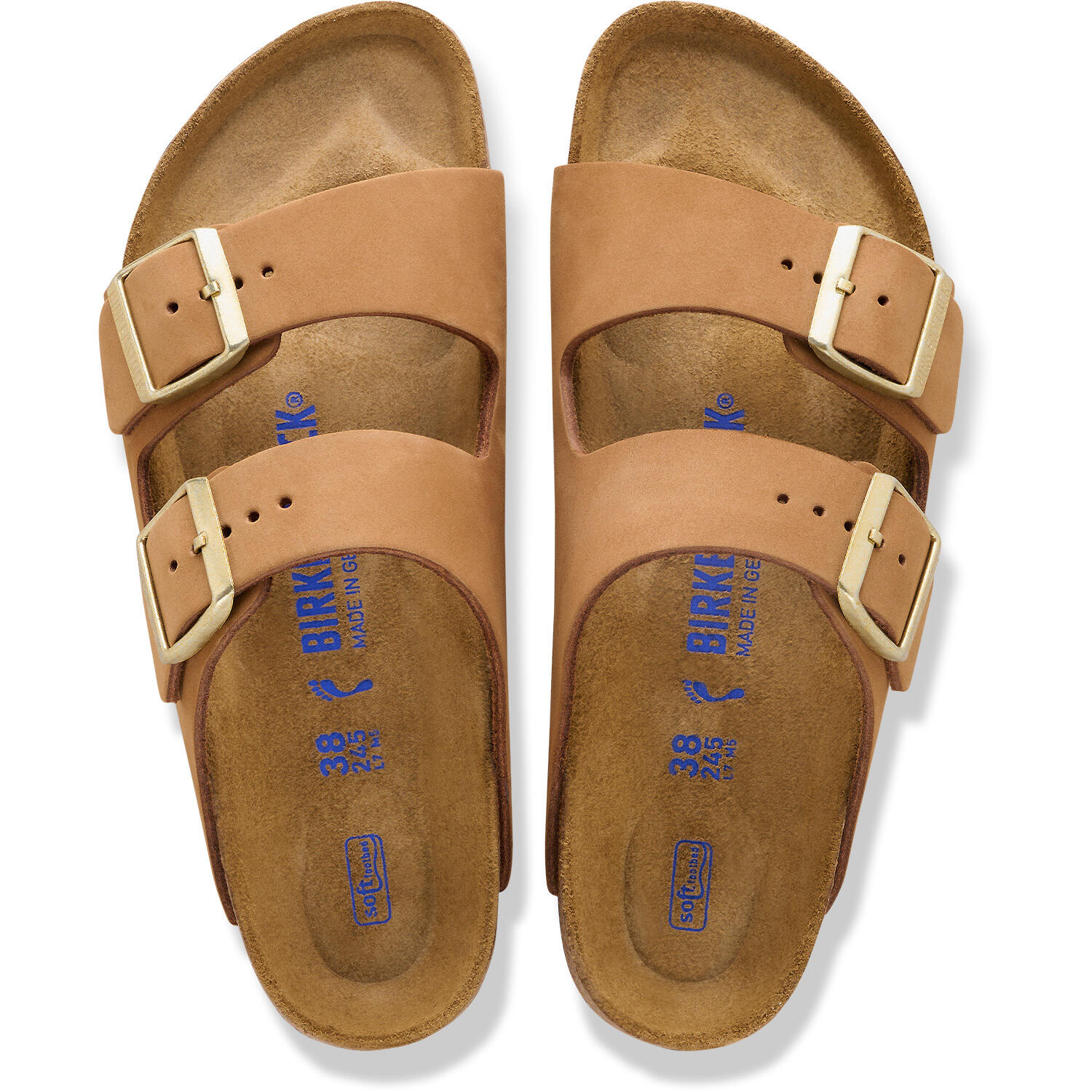 Birkenstock Arizona Sfb Nubuck Leer Pantoffels Vrouwen 3/5