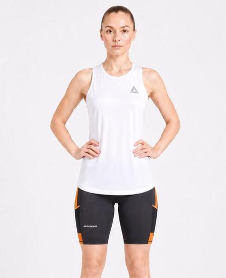 Damen Laufhose Tight Kurz Pro Team Grau