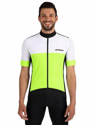Herren Fahrradtrikot Kurzarm Radtrikot Pro Team Line III Neon Weiss