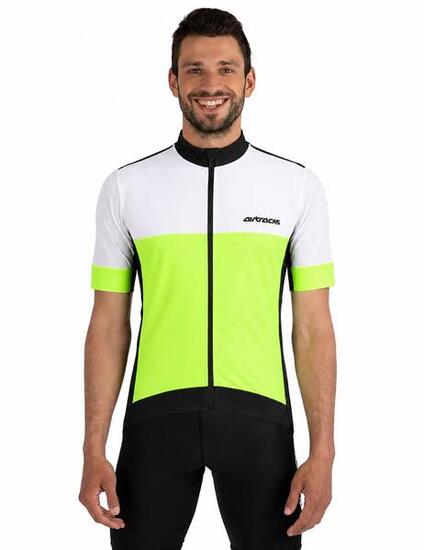 Herren Fahrradtrikot Kurzarm Radtrikot Pro Team Line III Neon Weiss