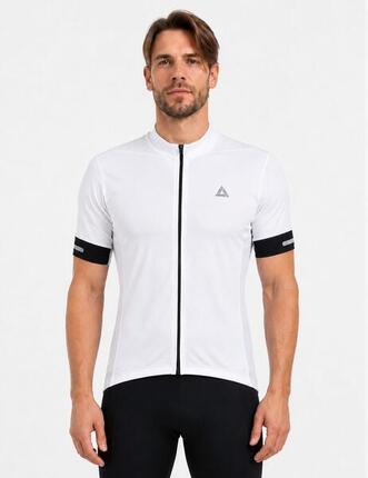 Herren Fahrradtrikot Kurzarm Radtrikot Pro Team Line II Weiß