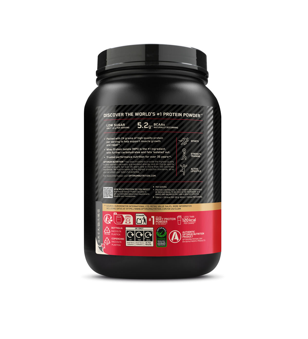 100% Whey Gold Standard - 775g - Sabor Helado de Vainilla (Nuevo) Optimum Nutrit 2/4