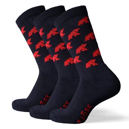 Merino Classic Cut « Ursina » Socken - 3er-Pack