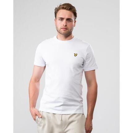 T-shirt à manches courtes pour homme Lyle & Scott Plain Blanc