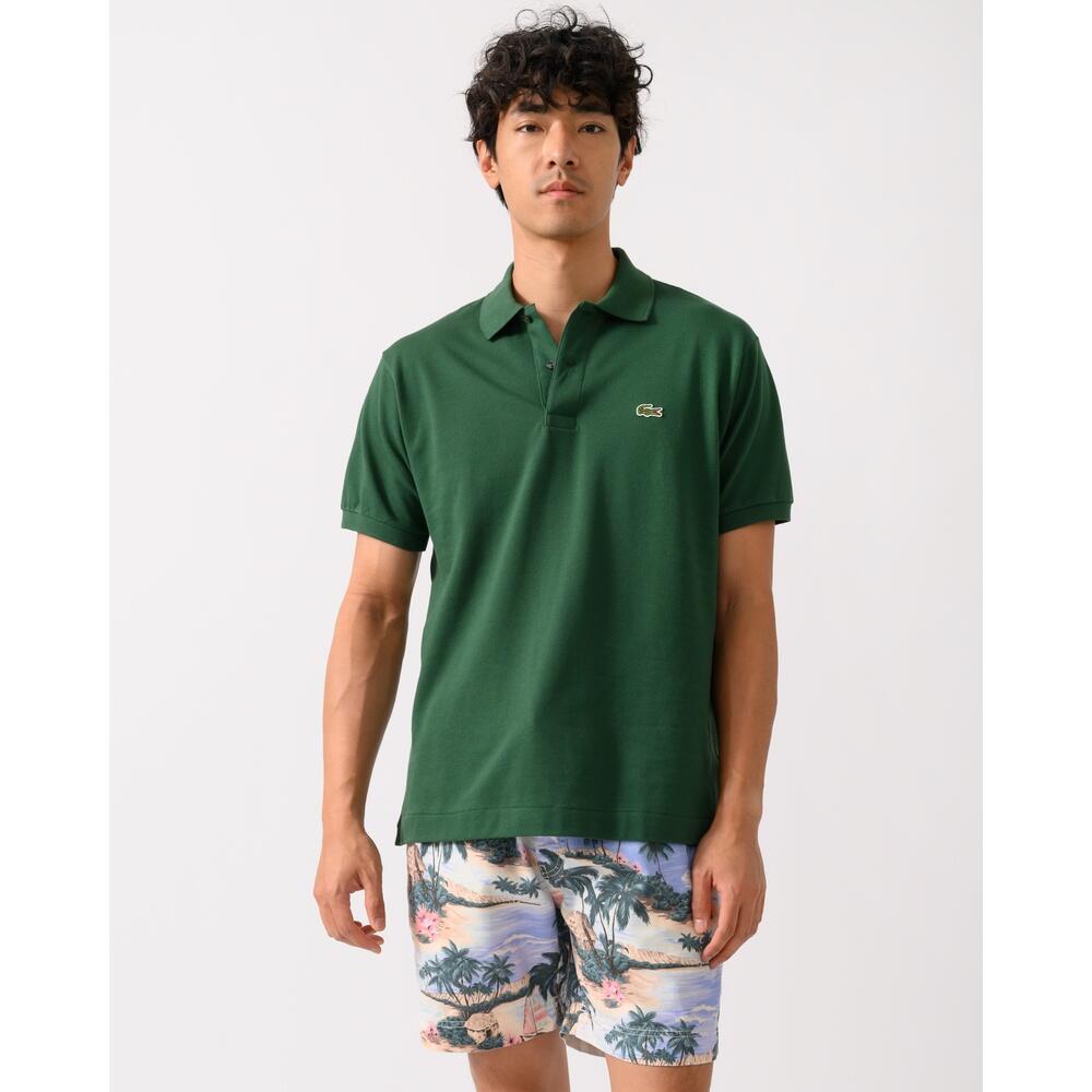 Lacoste Model L1212 Short Sleeved Ribbed Collar S Kleur Groen