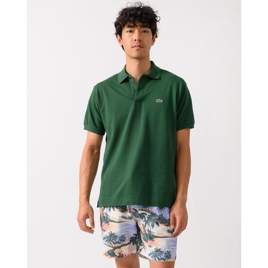 Lacoste Modèle L1212 Short Sleeved Ribbed Collar S Couleur Vert