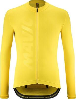Mavic aksium thermo trui met lange mouwen geel