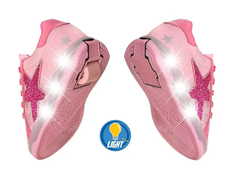 Schuhe mit Rollen BREEZY ROLLERS LED 2195680 Mädchen rosa/pink 6/7