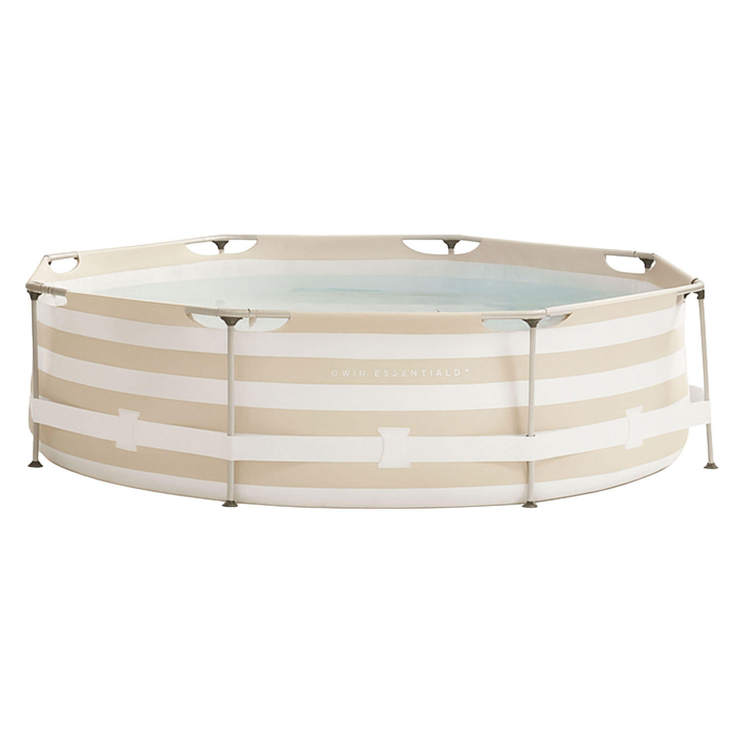 Swim Essentials Runder Rahmenpool beige, 305 x 76 cm 2/2
