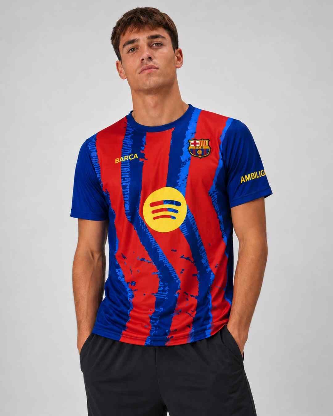 FC Barcelona 2025-2026, maglia da trasferta Premium n. 4, replica - LAMINE YAMAL