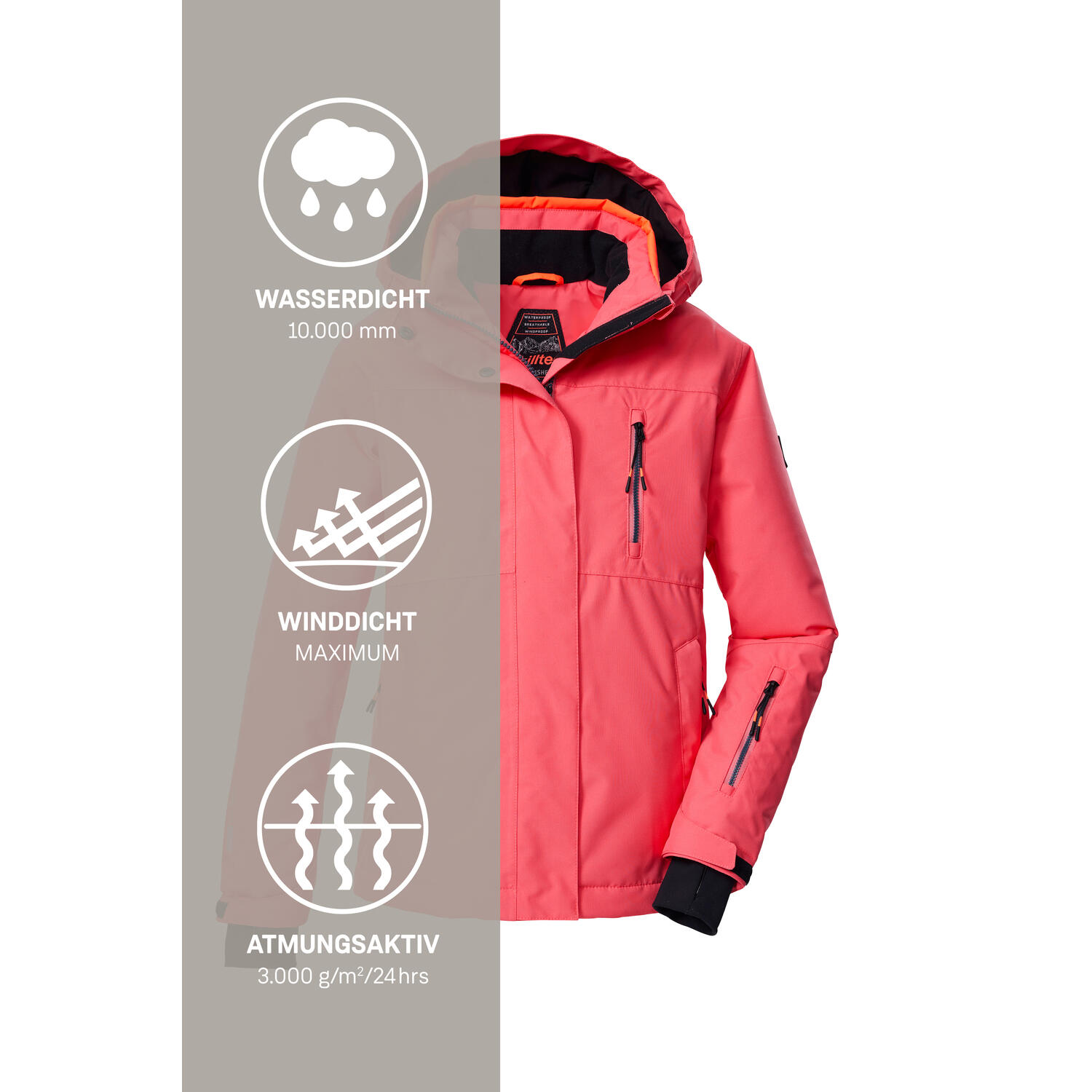 Veste de ski à capuche fille Killtec KSW 205 6/6