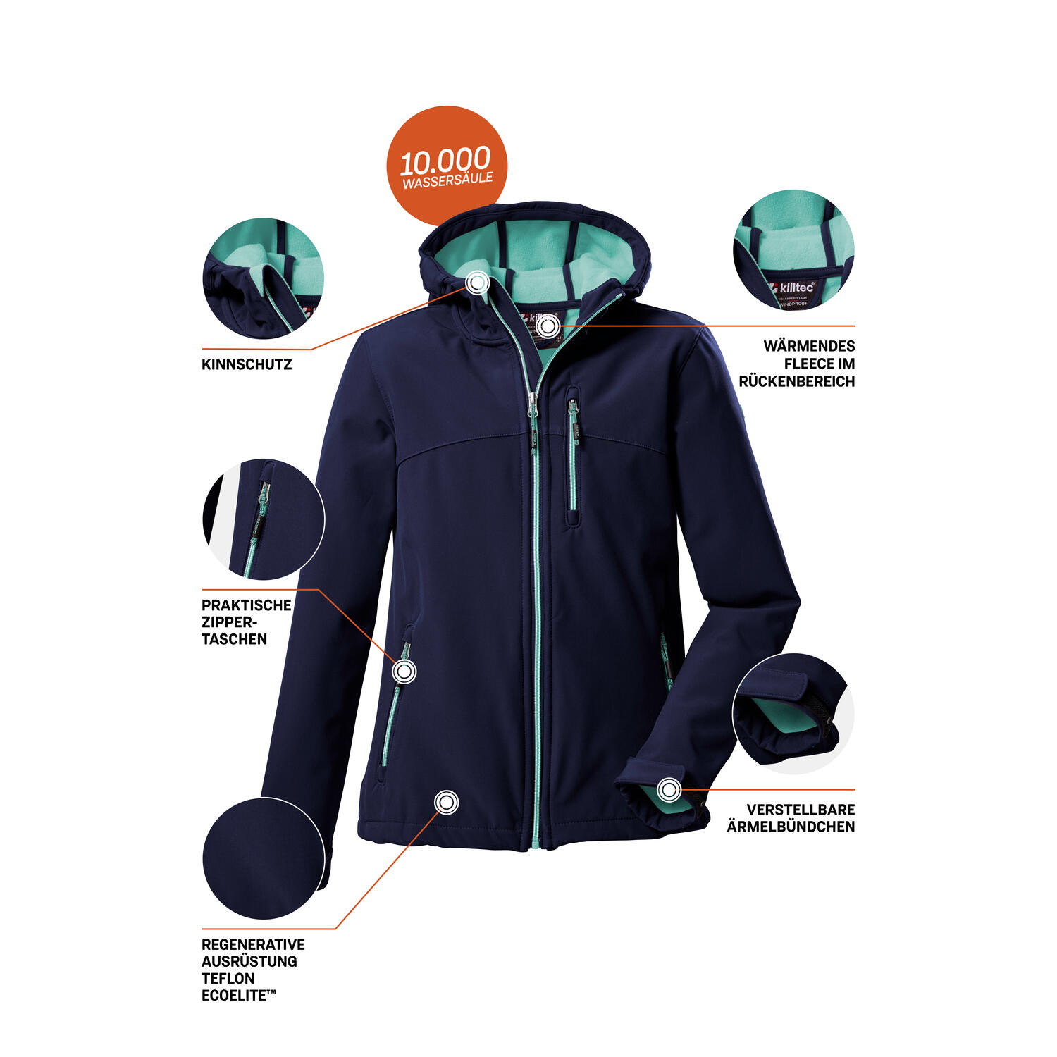 Kinder, Mädchen Softshelljacke Softshelljacke 7/7