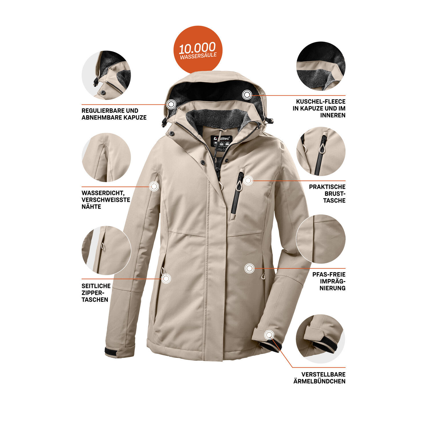 Damen Outdoorjacke KOW 140 5/8