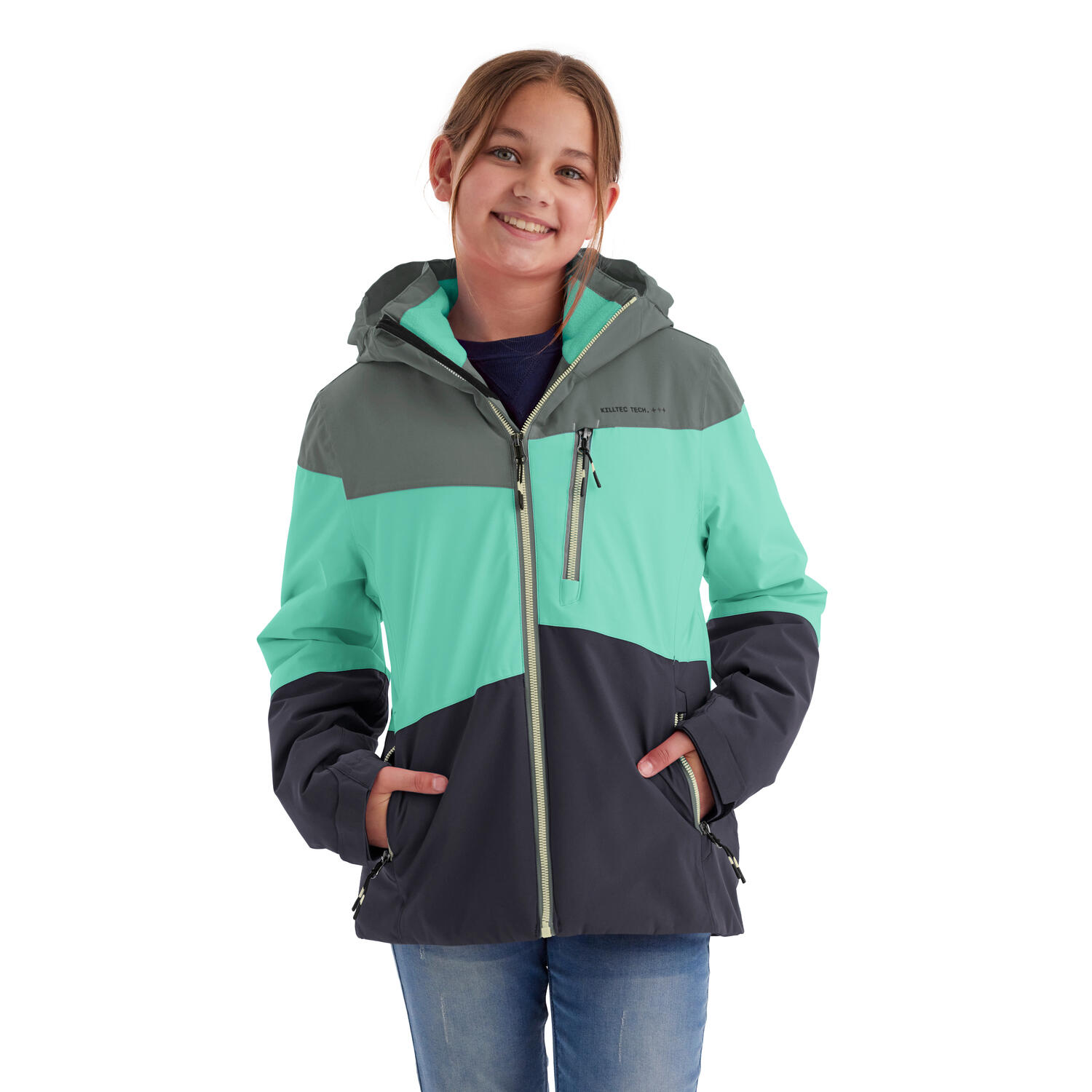 Kinder, Mädchen Outdoorjacke KOW 170 3/7