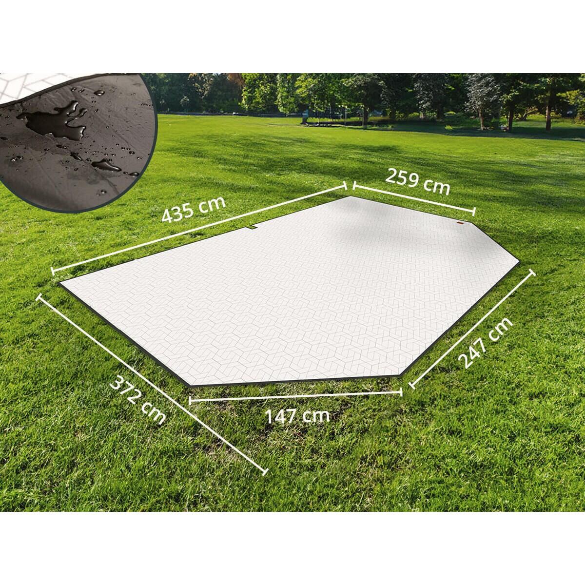 Tapis de tente Lindal - camping - 372×435cm - polaire Softtouch - sac rangement 3/7