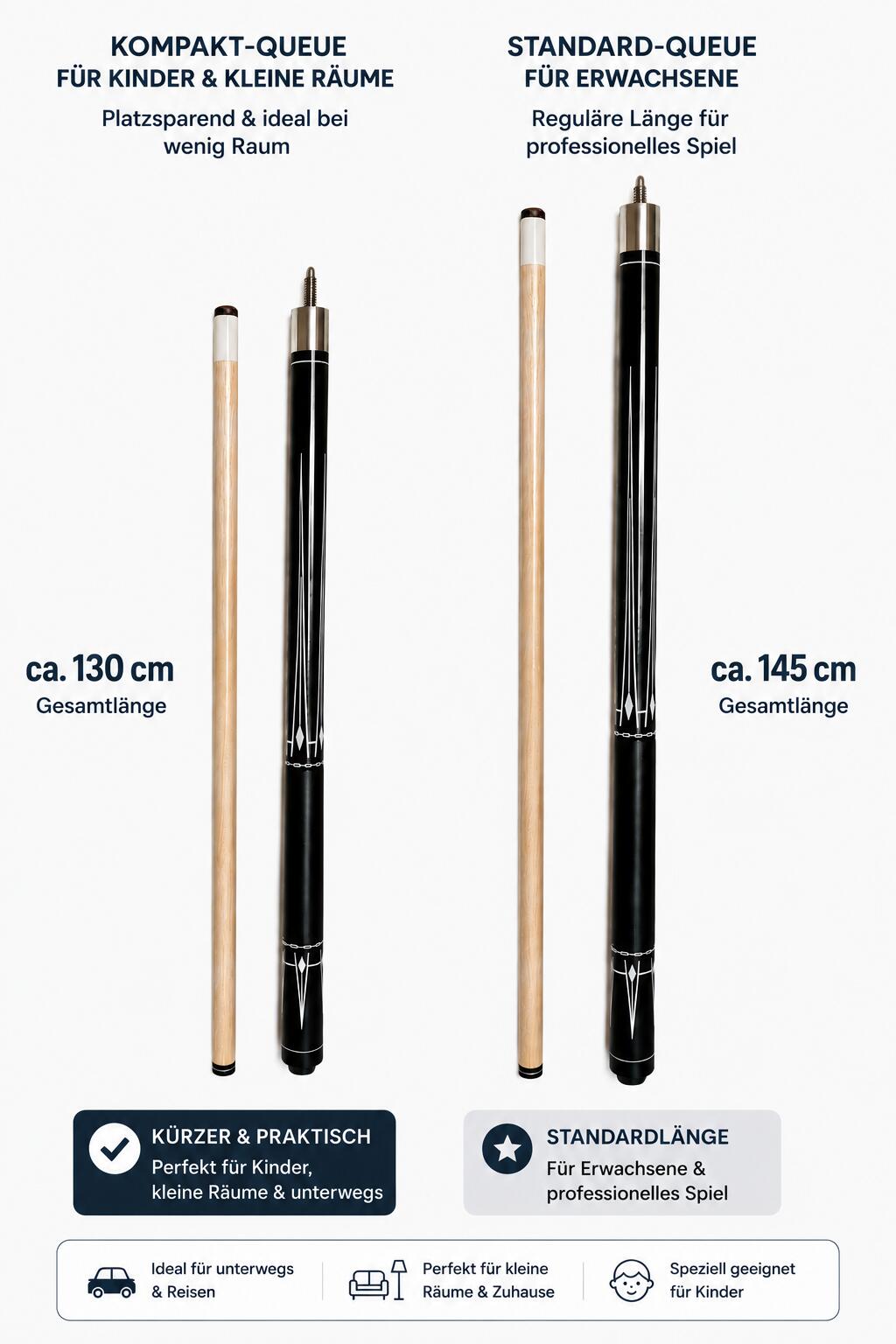John West Stecca da biliardo Junior 2 pezzi 130 cm 5/5