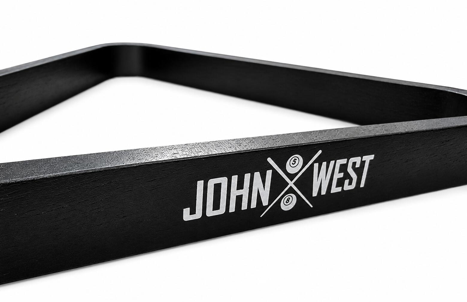 John West Triangle pour billes de billard 57 mm bois noir 3/5