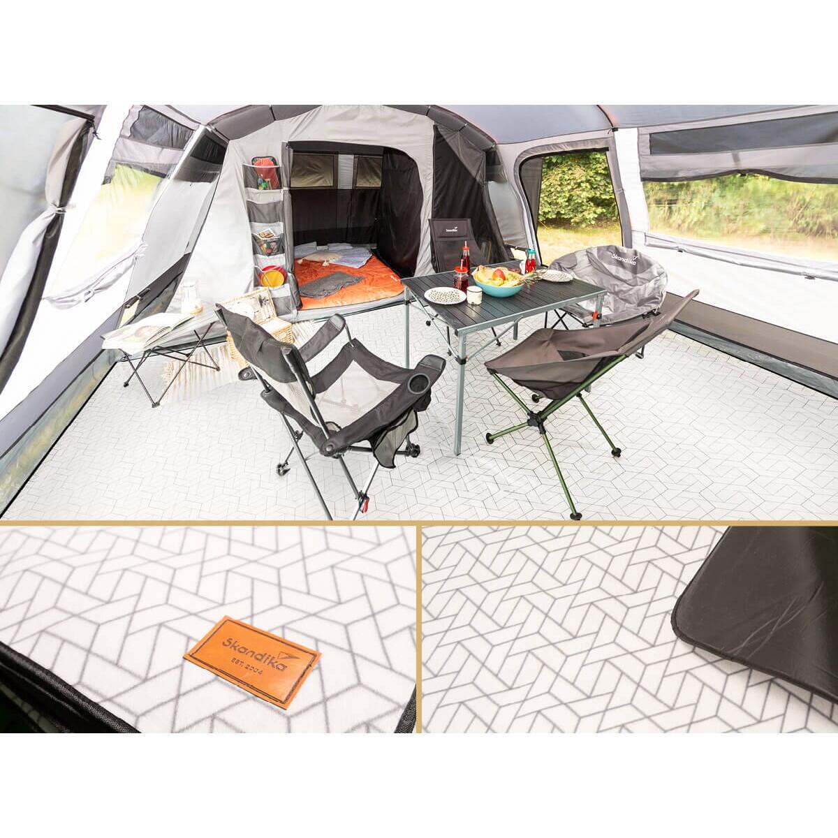 Tapis de tente Lindal - camping - 290×400cm - polaire Softtouch - sac rangement 2/7
