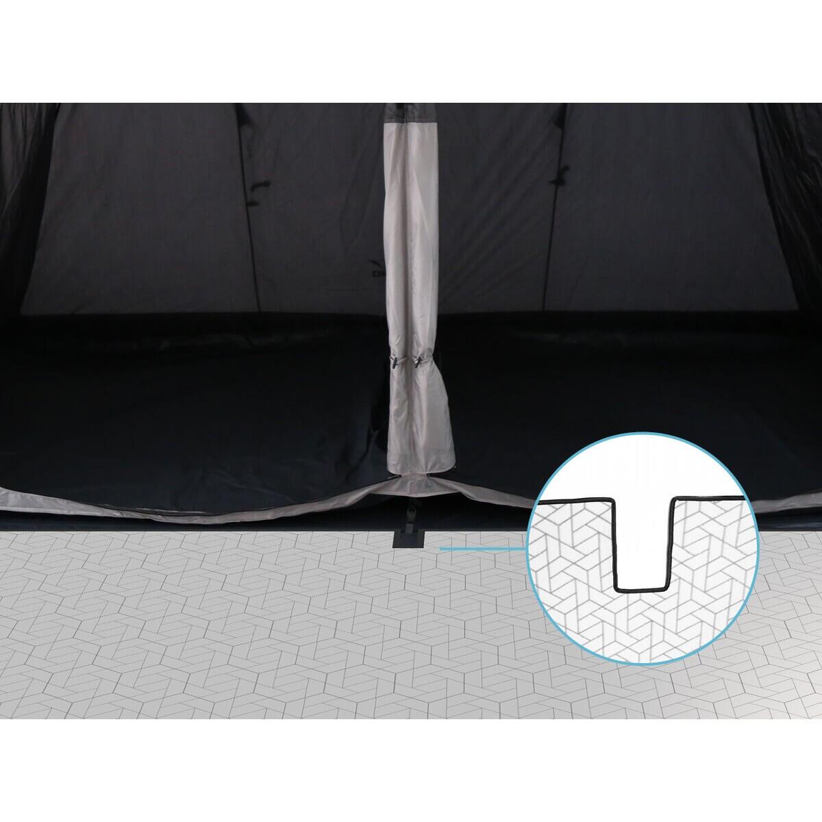 Tapis de tente Lindal - camping - 372×435cm - polaire Softtouch - sac rangement 5/7