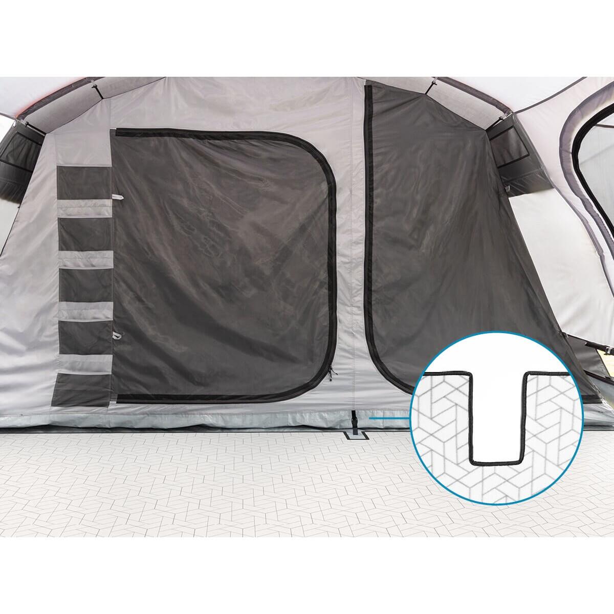 Tapis de tente Lindal - camping - 290×400cm - polaire Softtouch - sac rangement 4/7