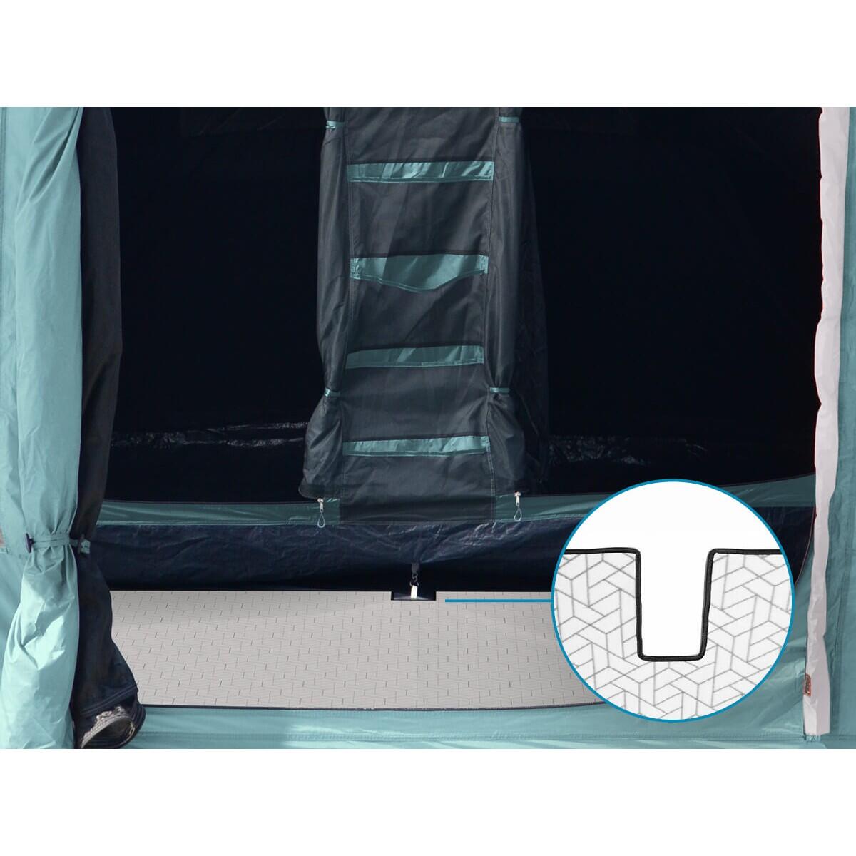 Tapis de tente Lindal - camping - 370×200cm - polaire Softtouch - sac rangement 4/7