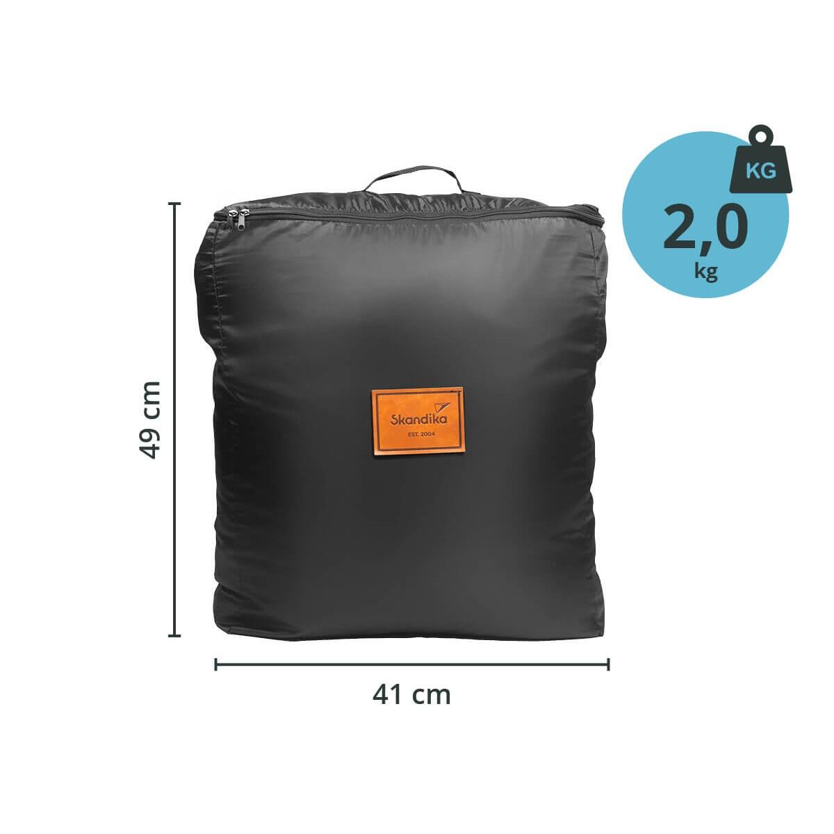 Tapis de tente Lindal - camping - 370×200cm - polaire Softtouch - sac rangement 6/7