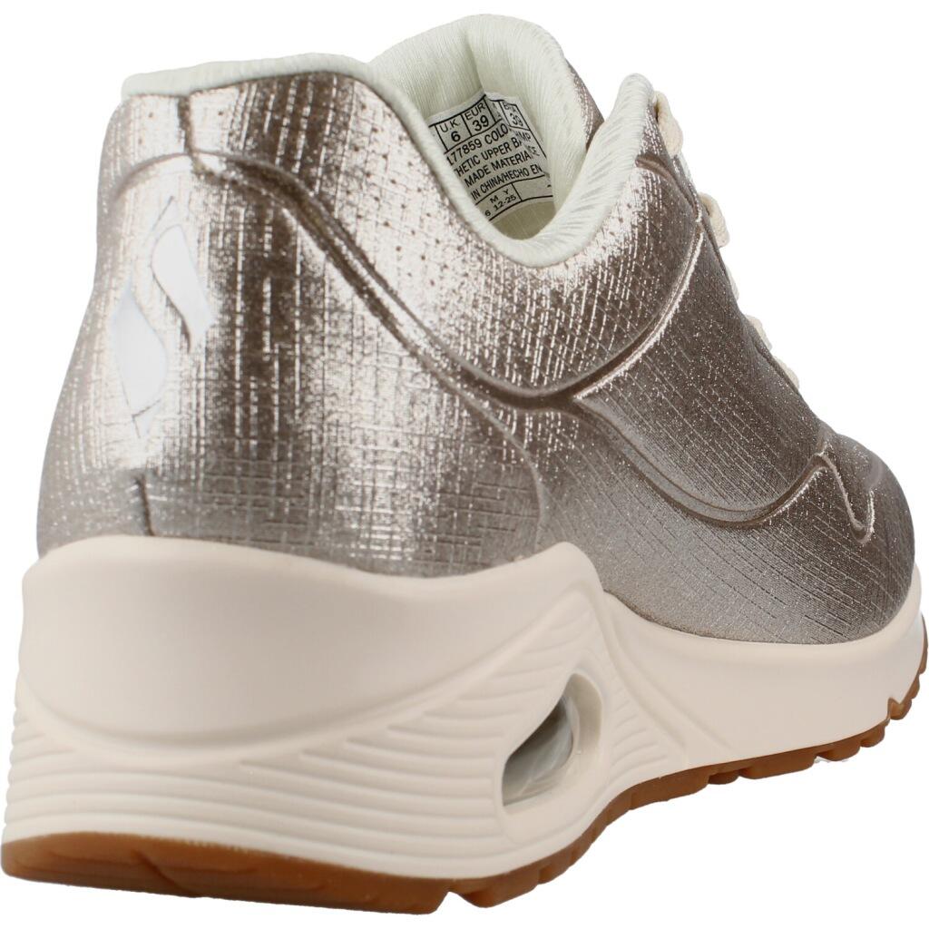Skechers Uno Sneakers beige Glitzer metallic 177859 3/7