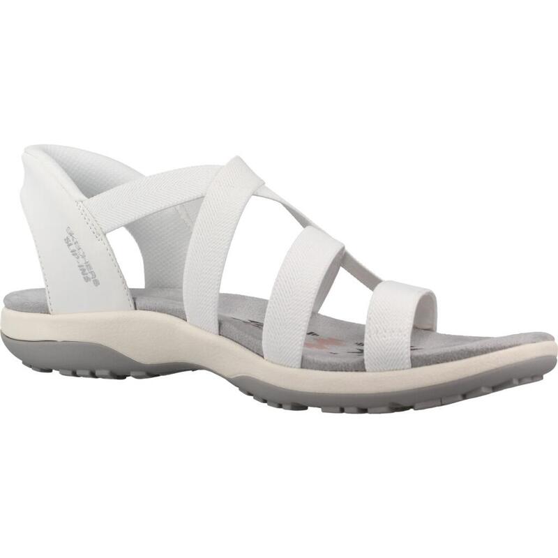 Sandale femei Skechers Reggae Slim - Stretch Flex, Alb