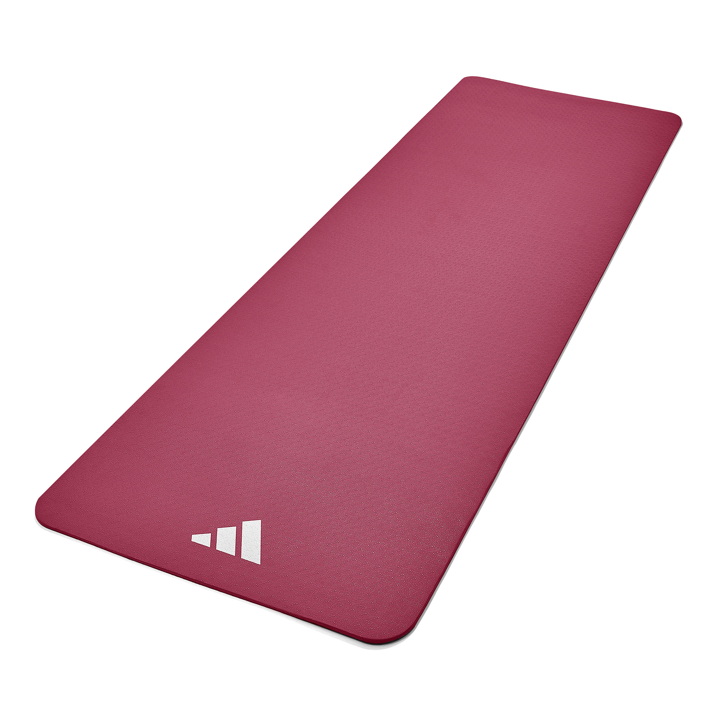 Tapis de fitness et de yoga Adidas, 8 mm, rouge foncé 2/5