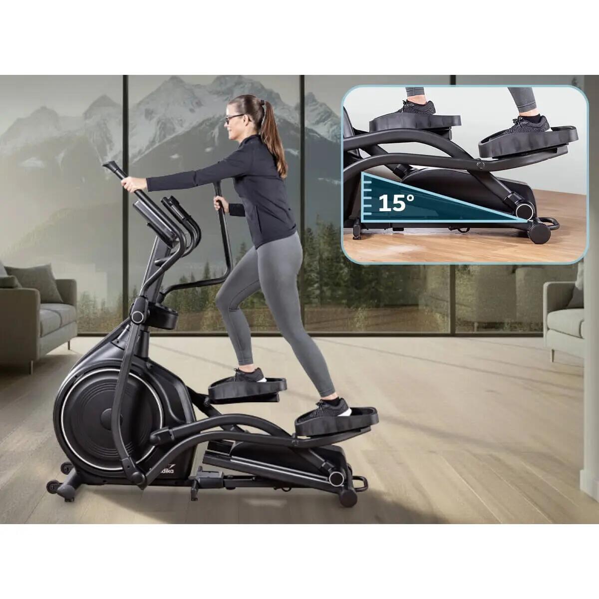 Rower eliptyczny, trenażer magnetyczny Carbon P30-S, z dotykowym wyświetlaczem 2/7