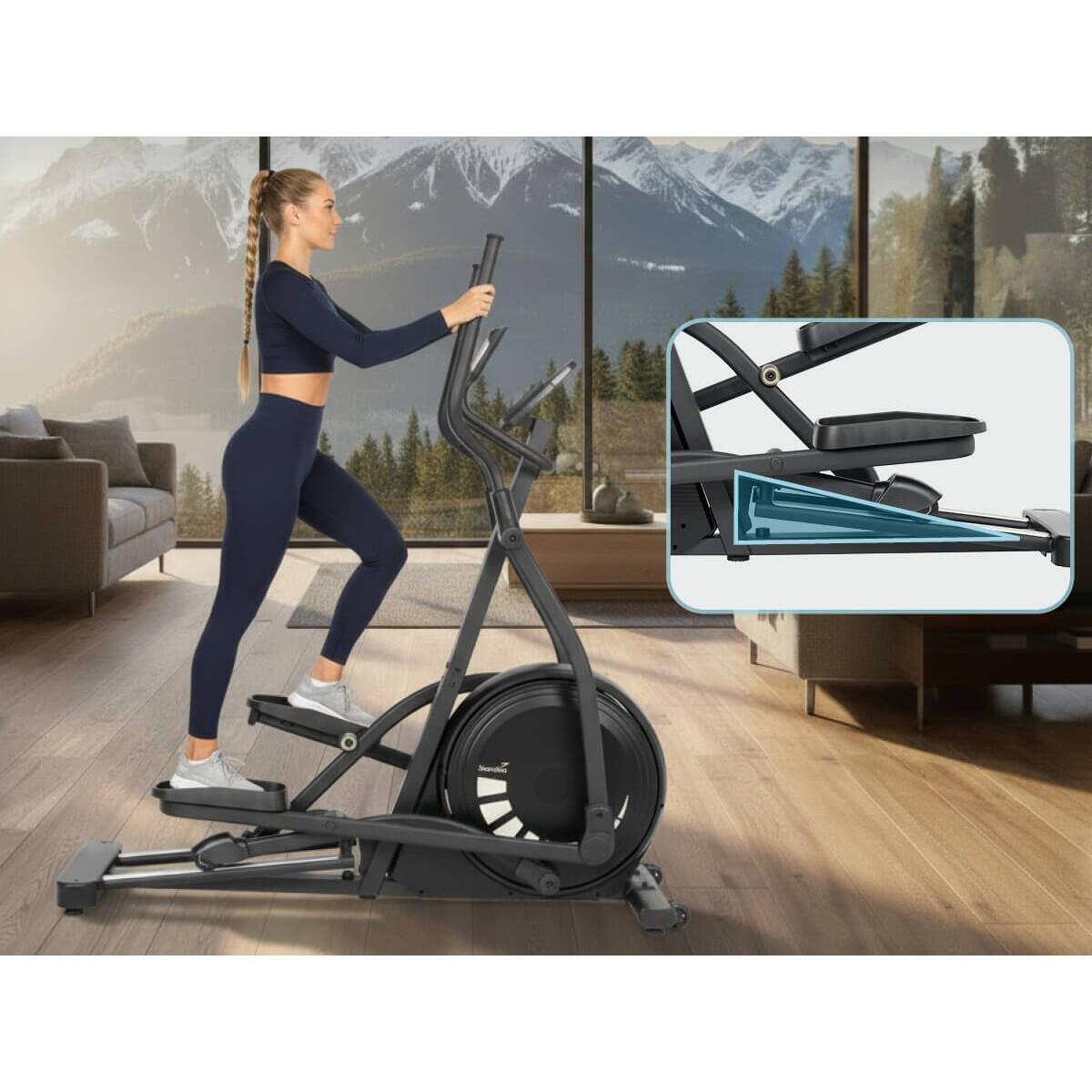 Vélo elliptique connecté Carbon P23-S avec 3 inclinaisons - 22 programmes 2/7