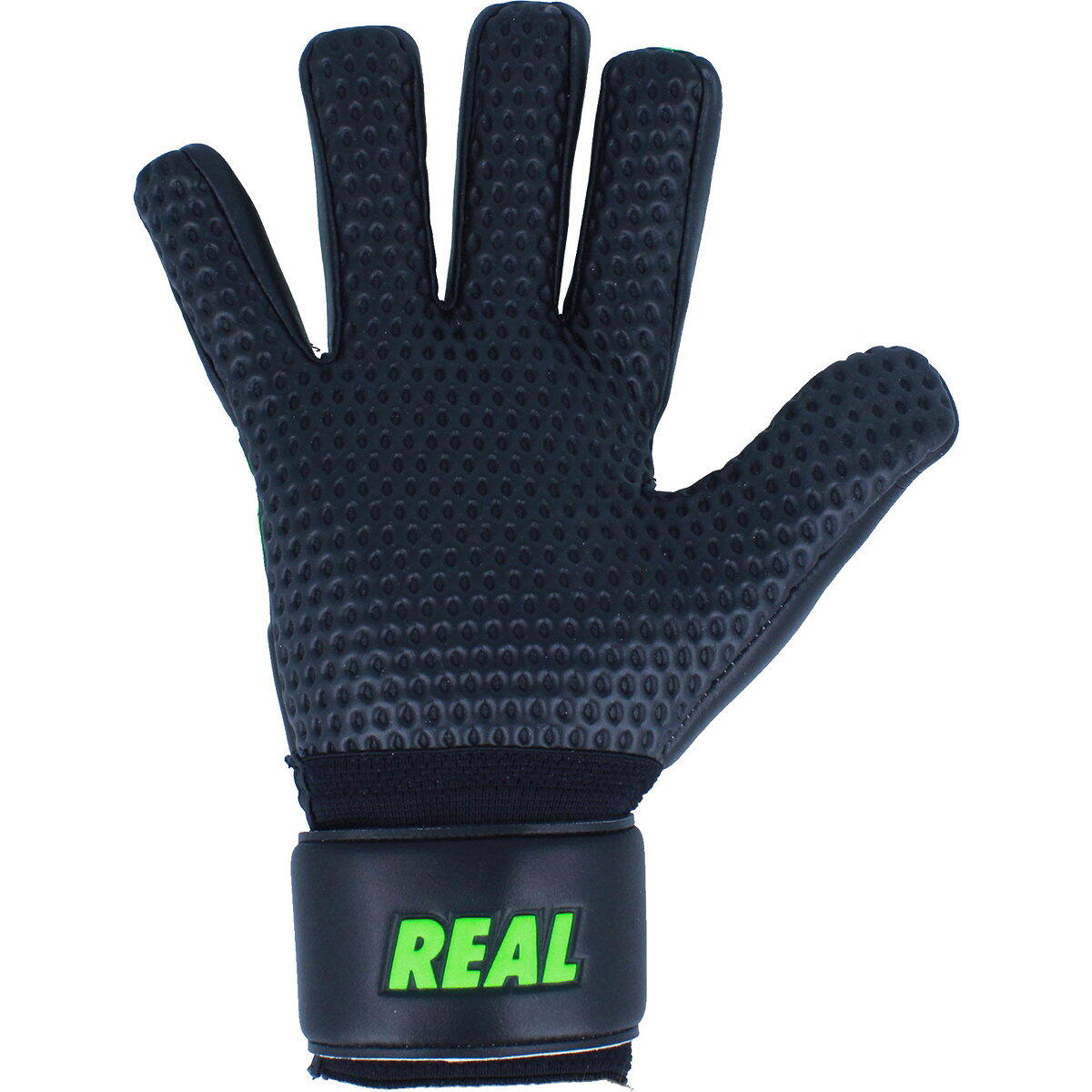 Gants de gardien Real Subliem enfants - Noir, vert fluo 4 2/3