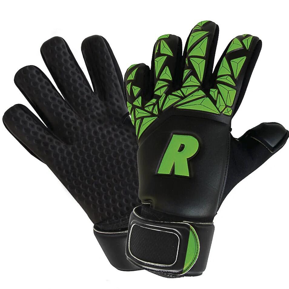 Gants de gardien Real Subliem enfants - Noir, vert fluo 4 1/3