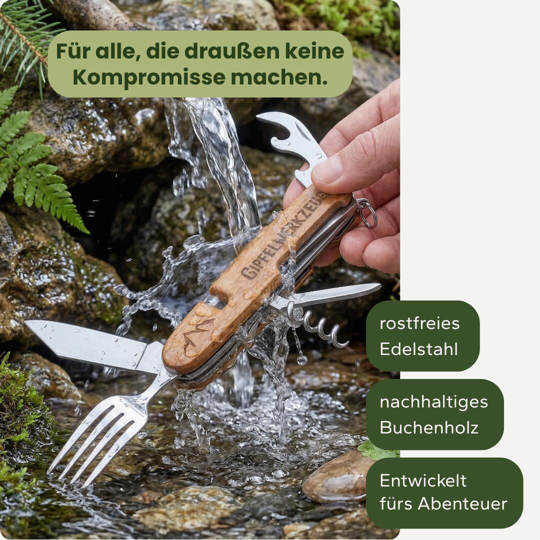 All-in-One Camping Besteck: ideal zum Wandern, Picknick & mehr 4/9