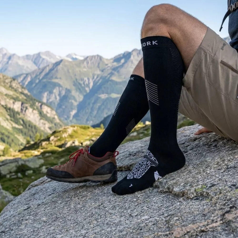 Merino Kompression socken - 2-Paar-Packung 3/4
