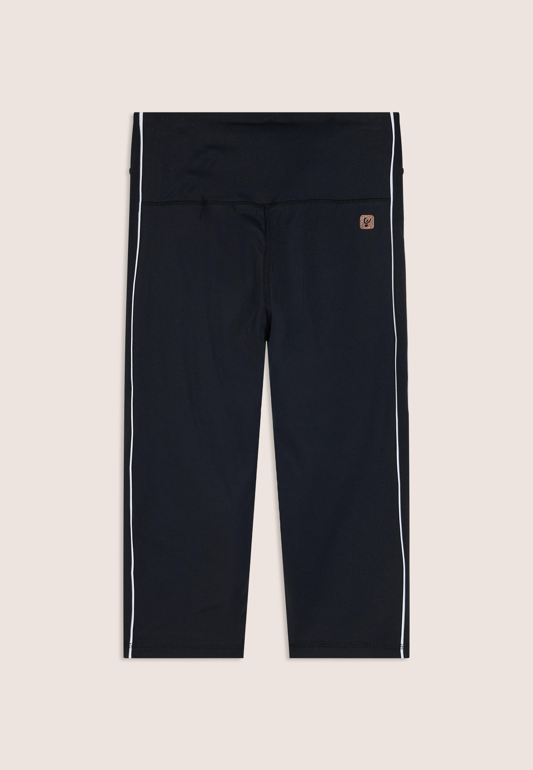 Legging sportif style corsaire à taille super haute et passepoil contrastant 2/3