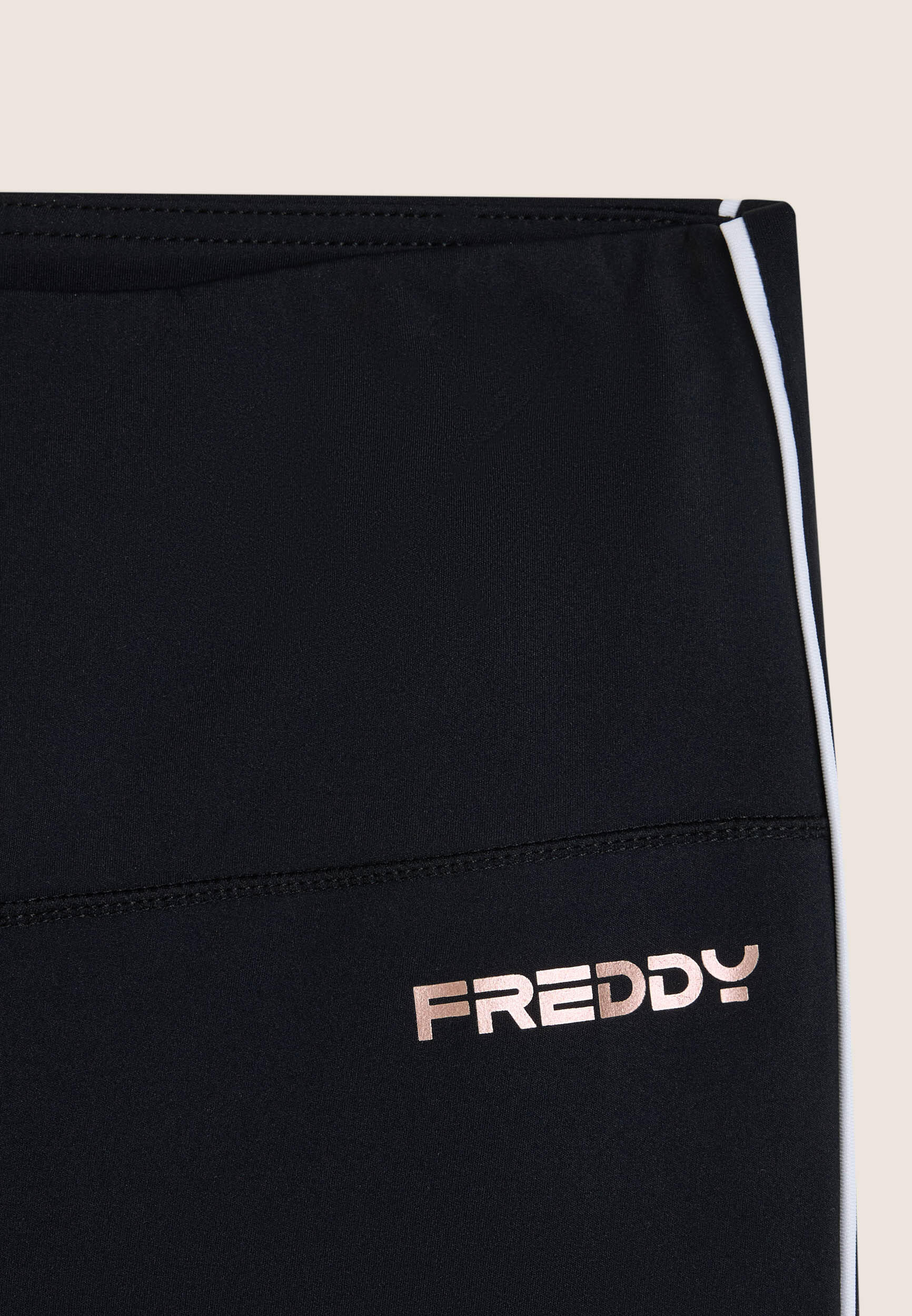 Leggings de sport 7/8 à taille super haute avec passepoil contrastant 3/3