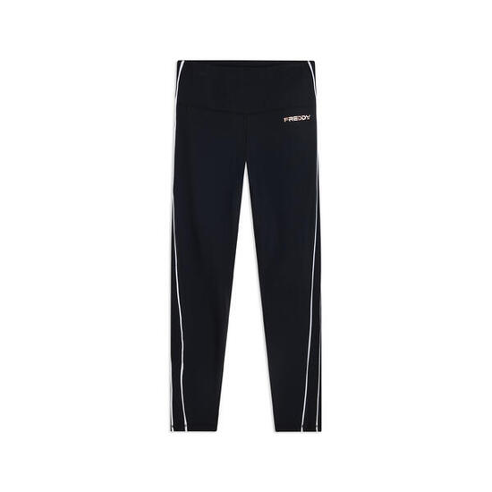 Leggings de sport 7/8 à taille super haute avec passepoil contrastant