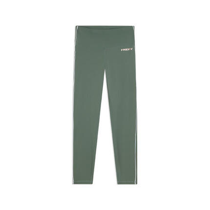 Leggings de sport 7/8 à taille super haute avec passepoil contrastant