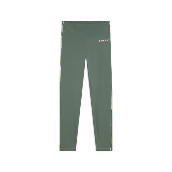 Leggings de sport 7/8 à taille super haute avec passepoil contrastant