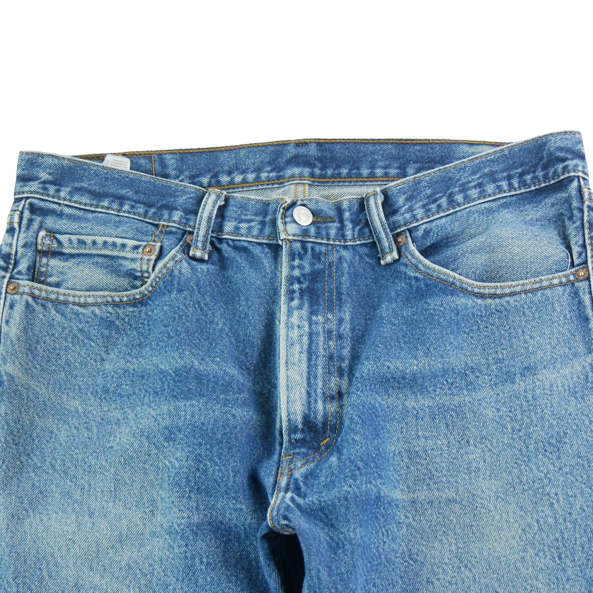 Seconde vie - Jean Homme Levis 505 Regular Fit Bleu - Bon état 3/7