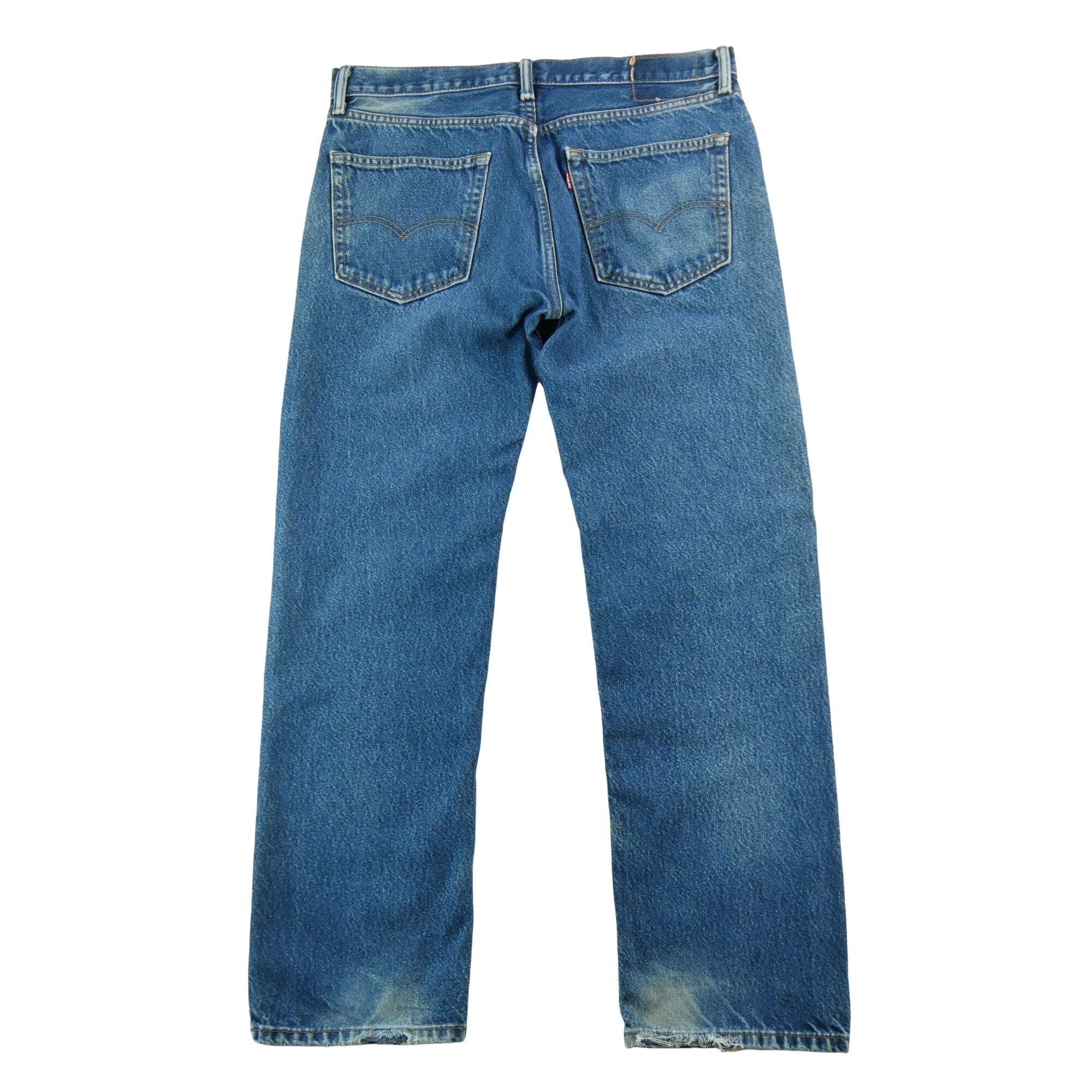 Seconde vie - Jean Homme Levis 505 Regular Fit Bleu - Bon état 2/7