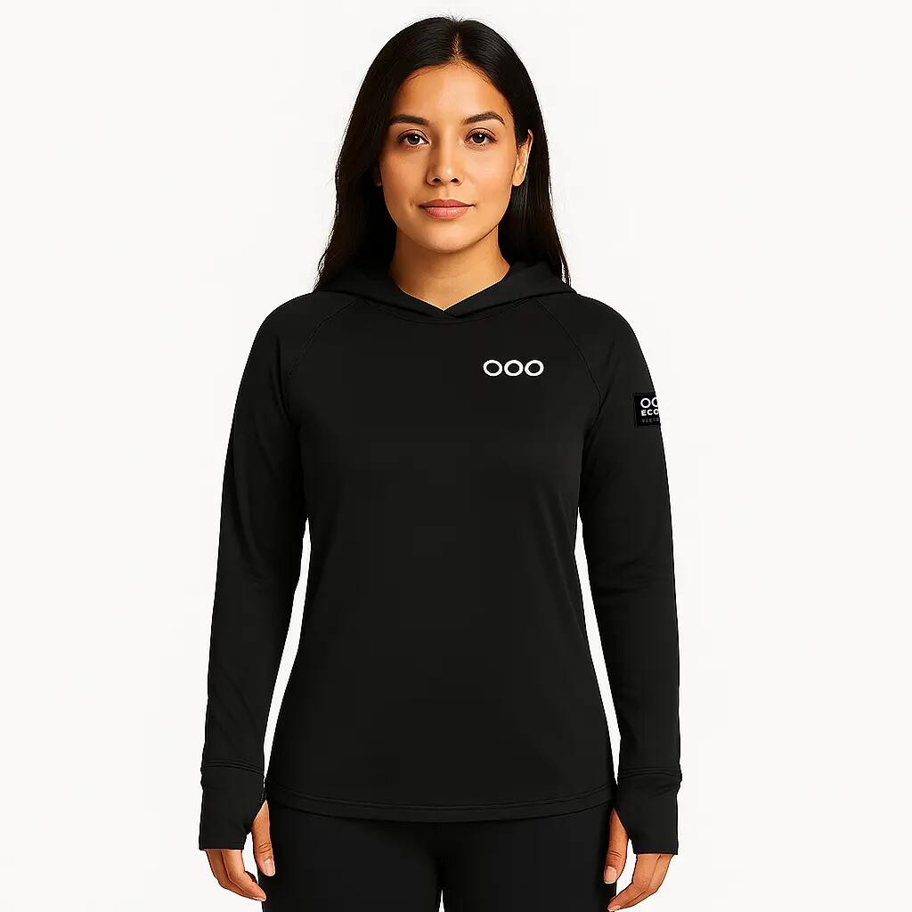 Sudadera avec capucha ECOON modèle Course du Sanglier couleur noir 3/7