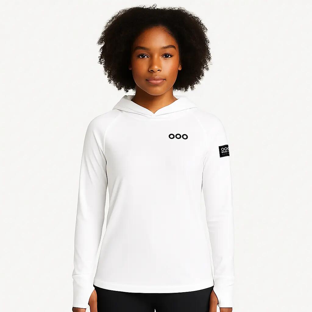 Sudadera avec capucha ECOON modèle Course du Sanglier couleur blanc 3/7