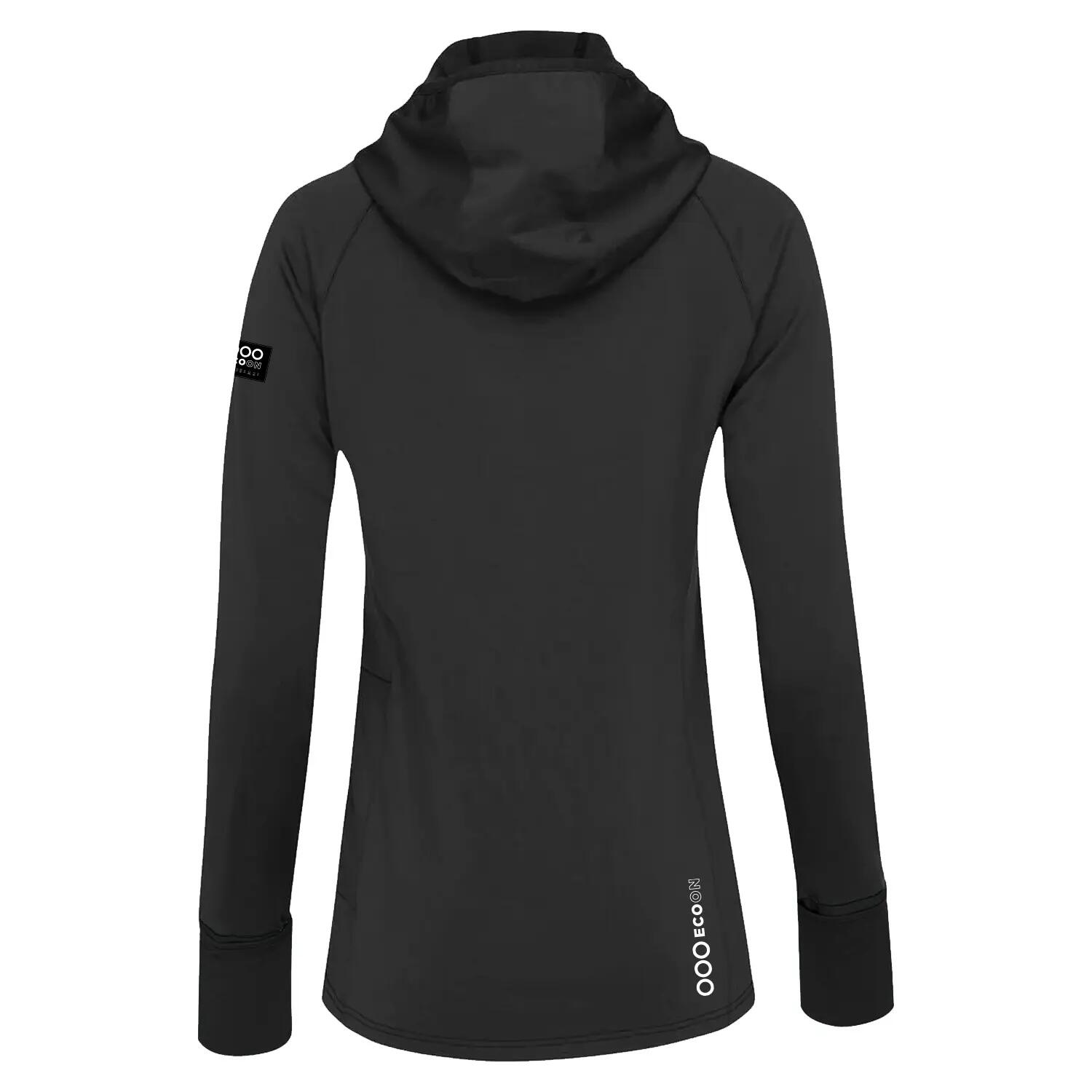Sudadera avec capucha ECOON modèle Course du Sanglier couleur noir 2/7