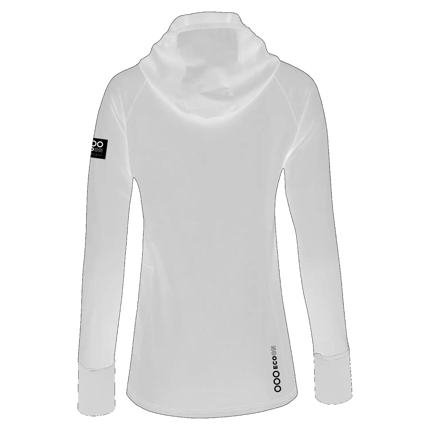 Sudadera avec capucha ECOON modèle Course du Sanglier couleur blanc 2/7