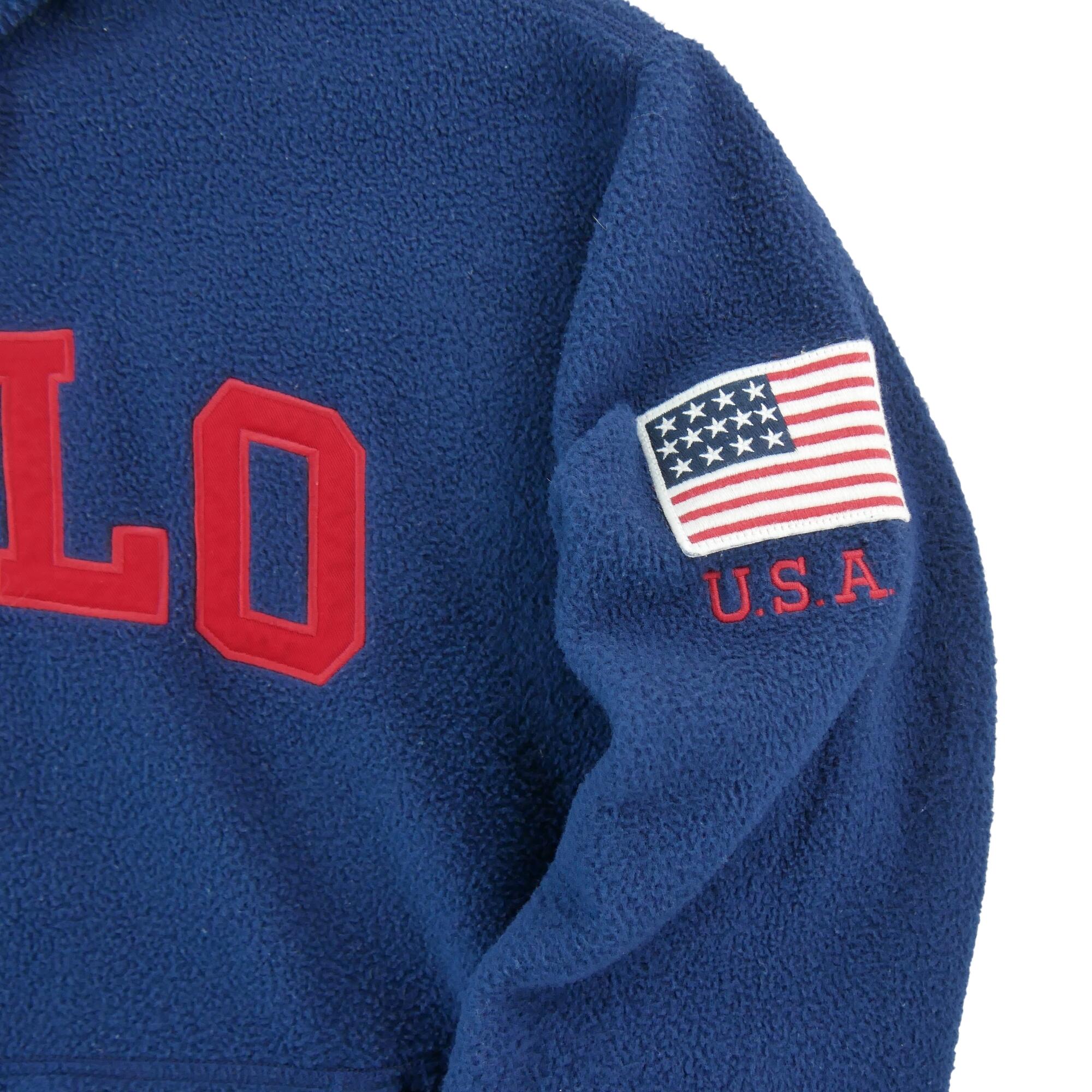 Segunda vida - Camisola polar homem Polo Ralph Lauren USA Flag - Como novo 4/7