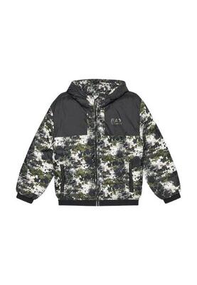 Gewatteerde jas jongens emporio armani multicolore